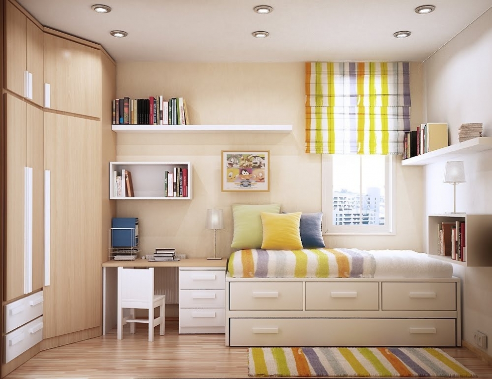 Nếu căn phòng của bạn thiếu sáng thì gam màu vàng kem này sẽ khá lý tưởng để “bù đắp” ánh sáng cho những căn phòng nhỏ, chật hẹp.
